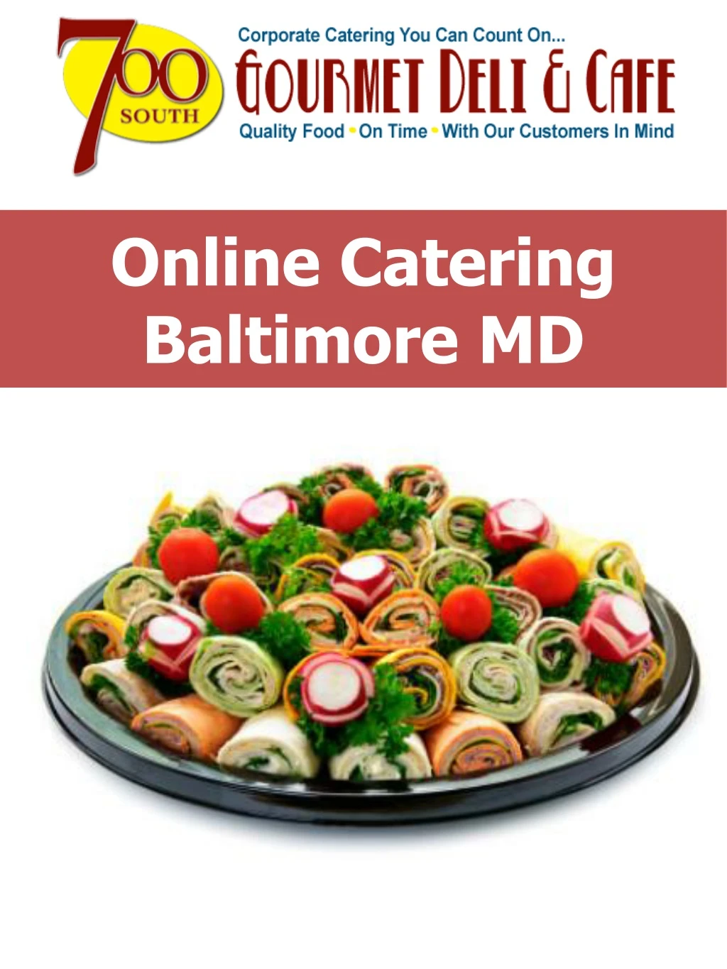 online catering baltimore md