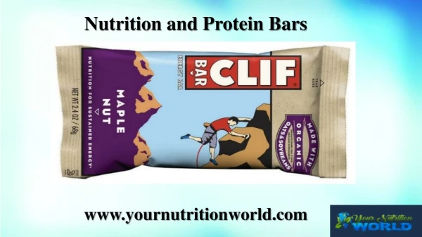 Nutrition and Protein Bar