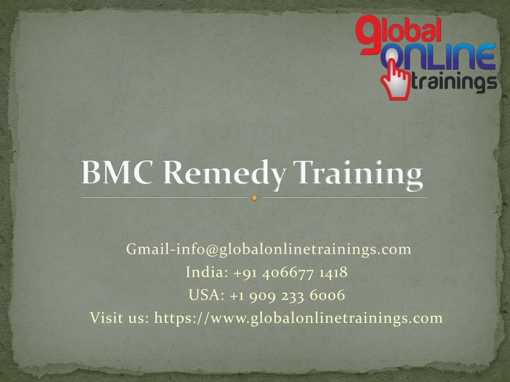 bmc remedy training