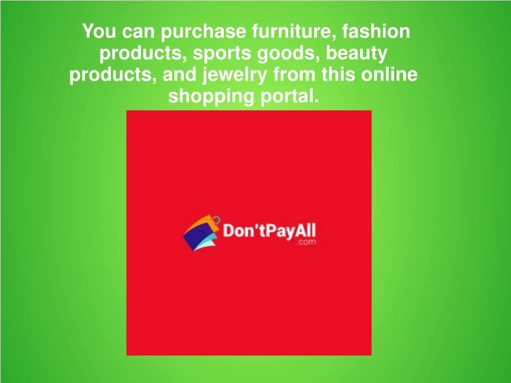 you can purchase furniture fashion products