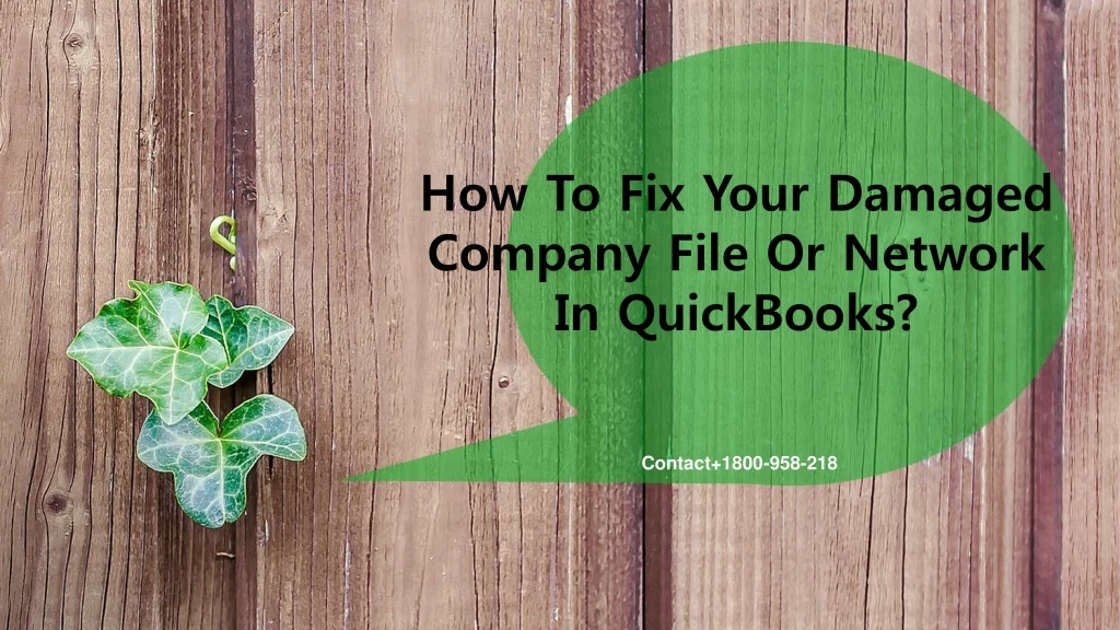 how to fix your damaged company file or network