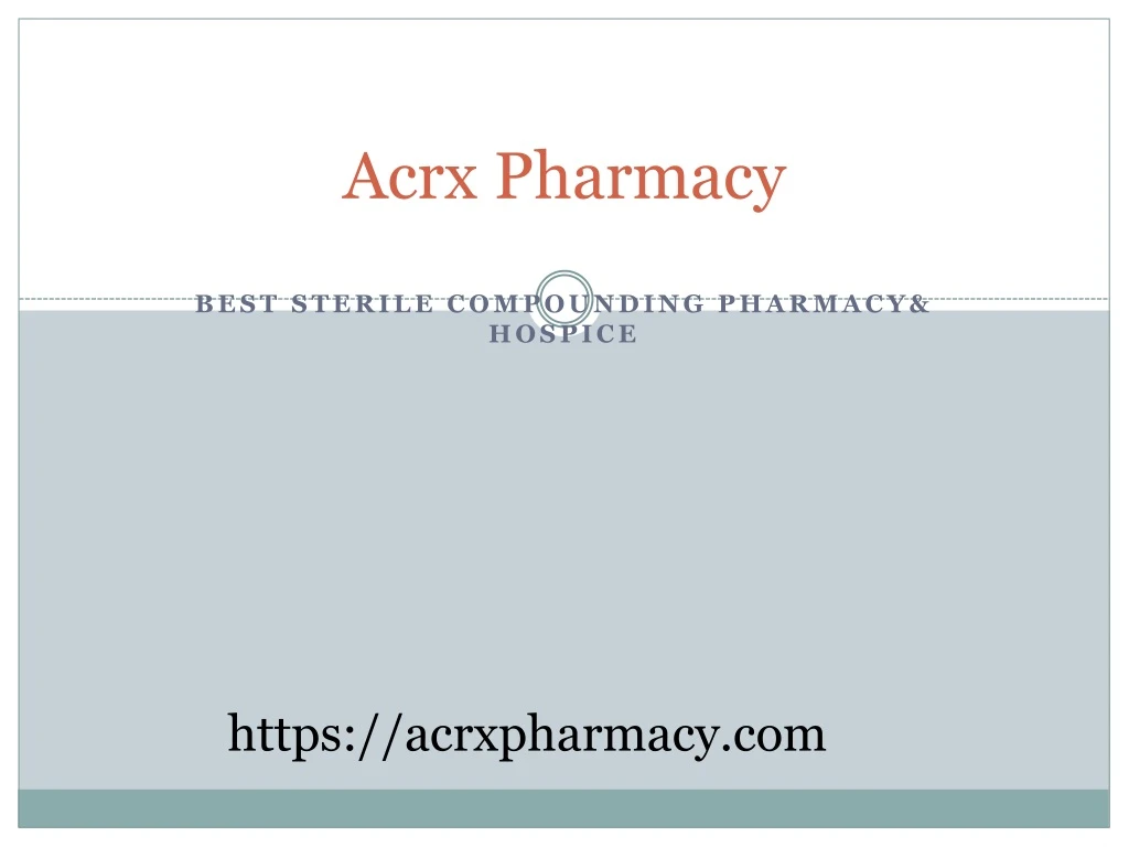 acrx pharmacy