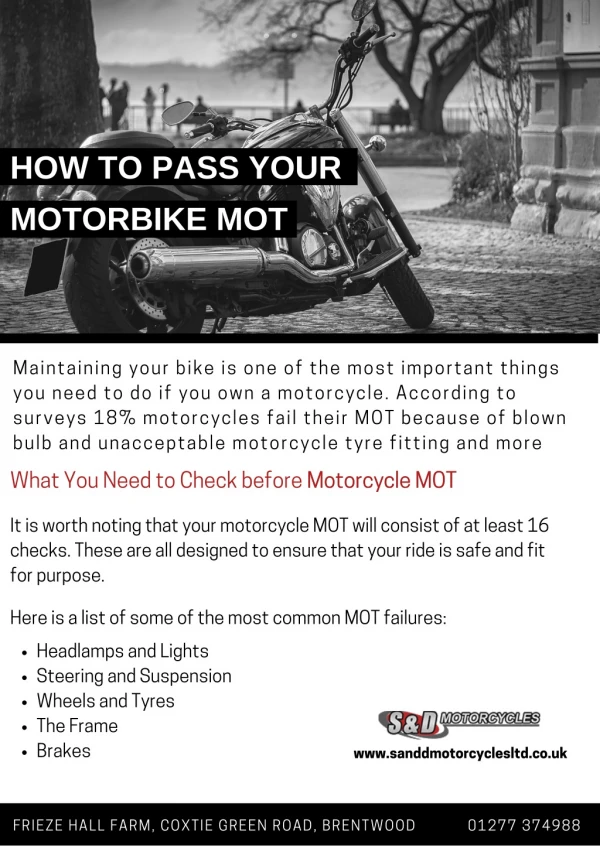How to pass your motorbike MOT
