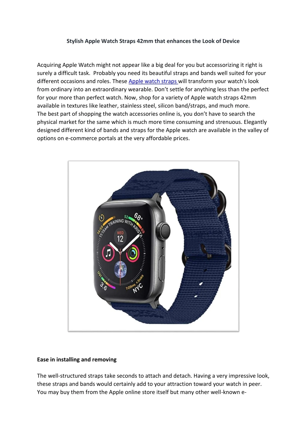 stylish apple watch straps 42mm that enhances
