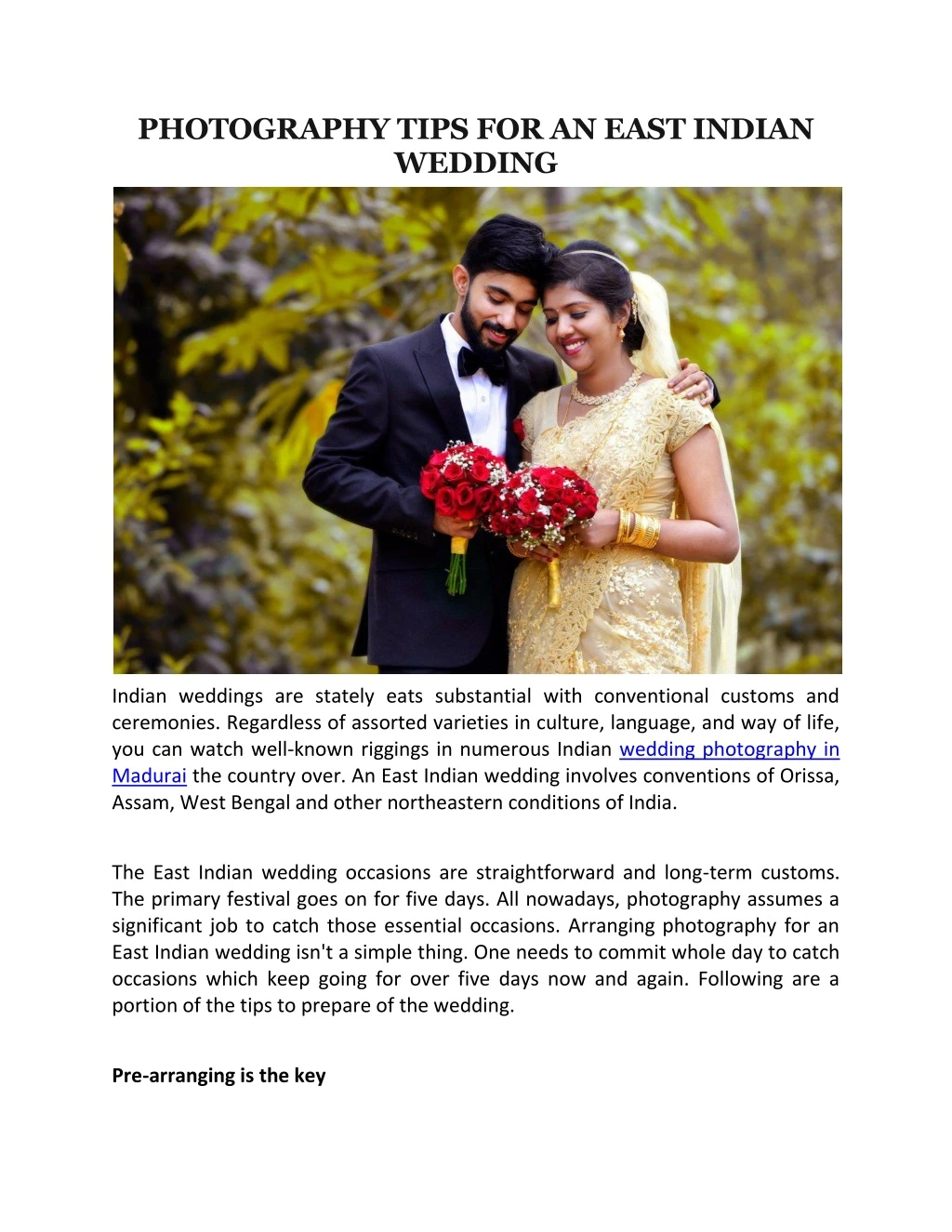 photography tips for an east indian wedding