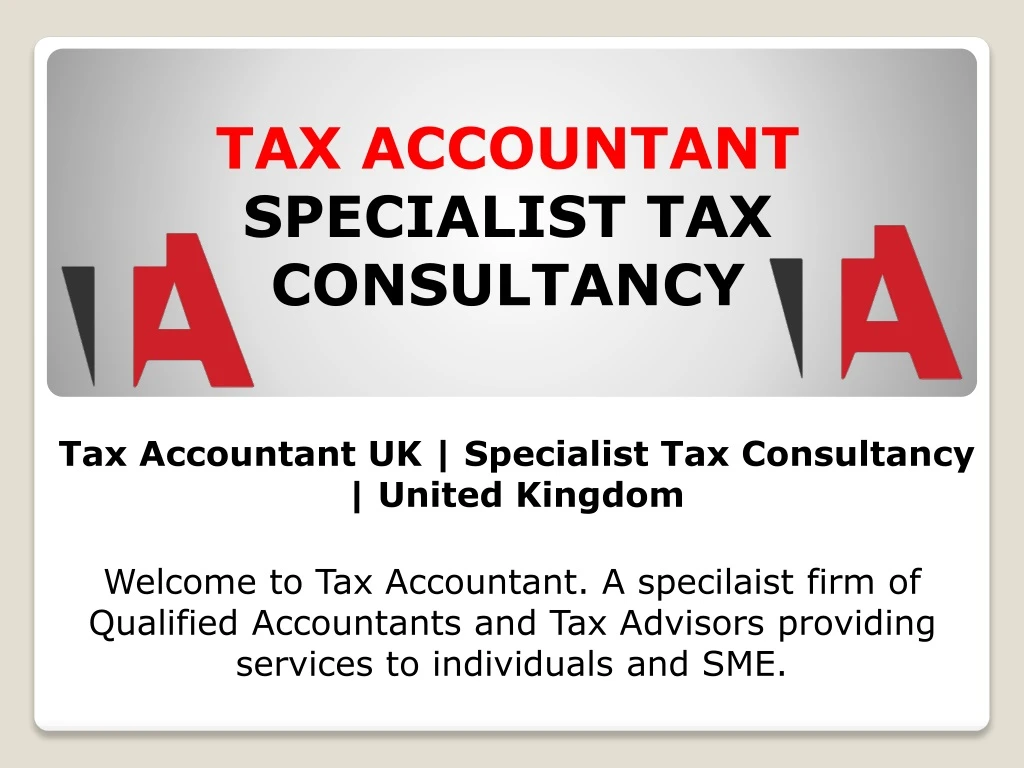 tax accountant specialist tax consultancy