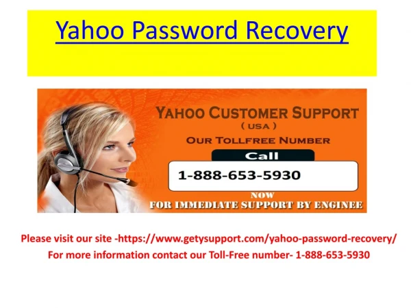 yahoo password recovery.