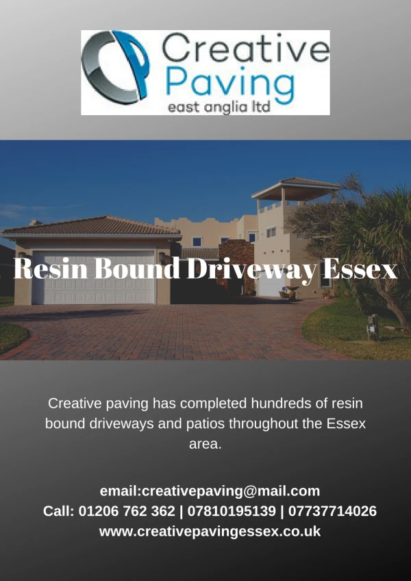 Resin Bound Driveway Essex