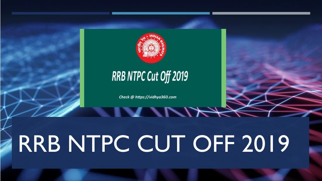 rrb ntpc cut off 2019