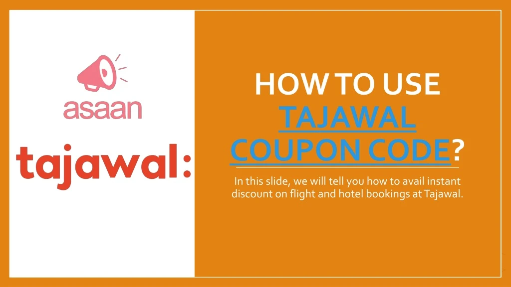 how to use tajawal coupon code