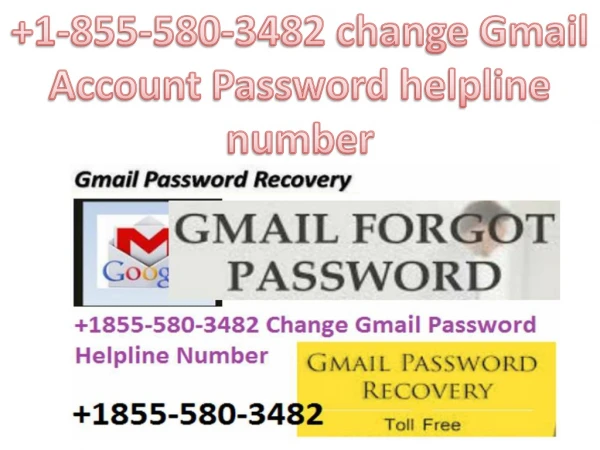 change Gmail Account Password helpline number