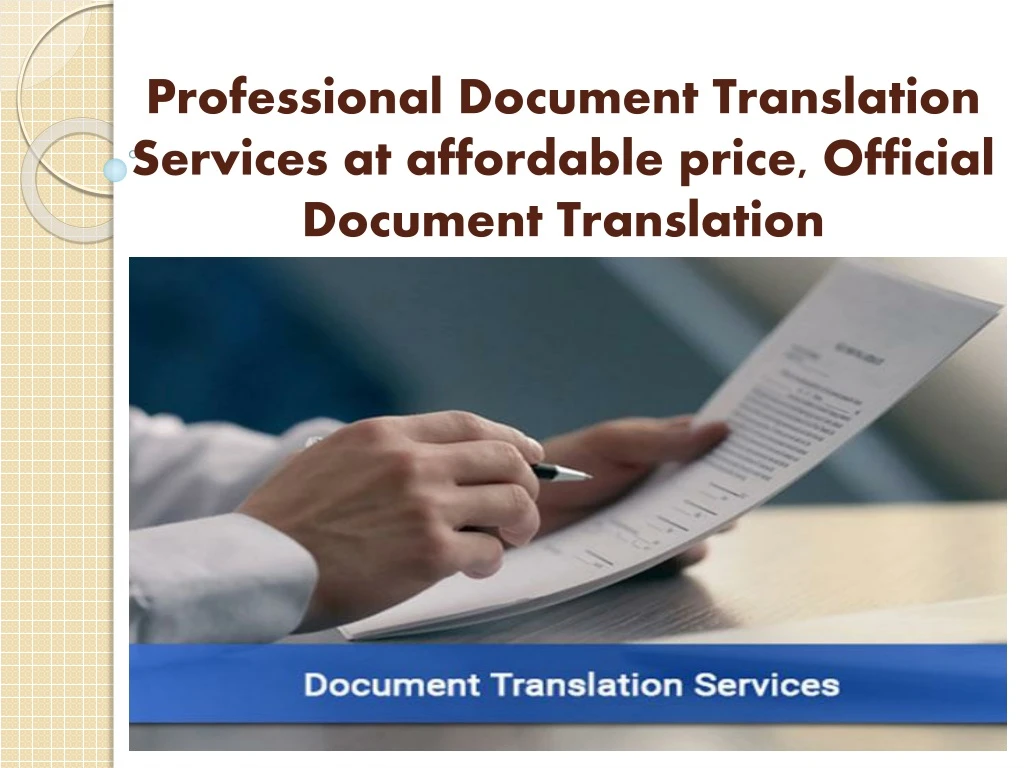 professional document translation services at affordable price official document translation