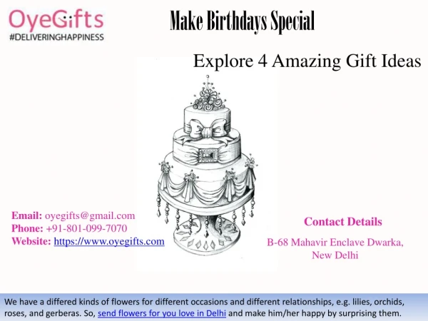 Make Birthdays Special with OyeGifts