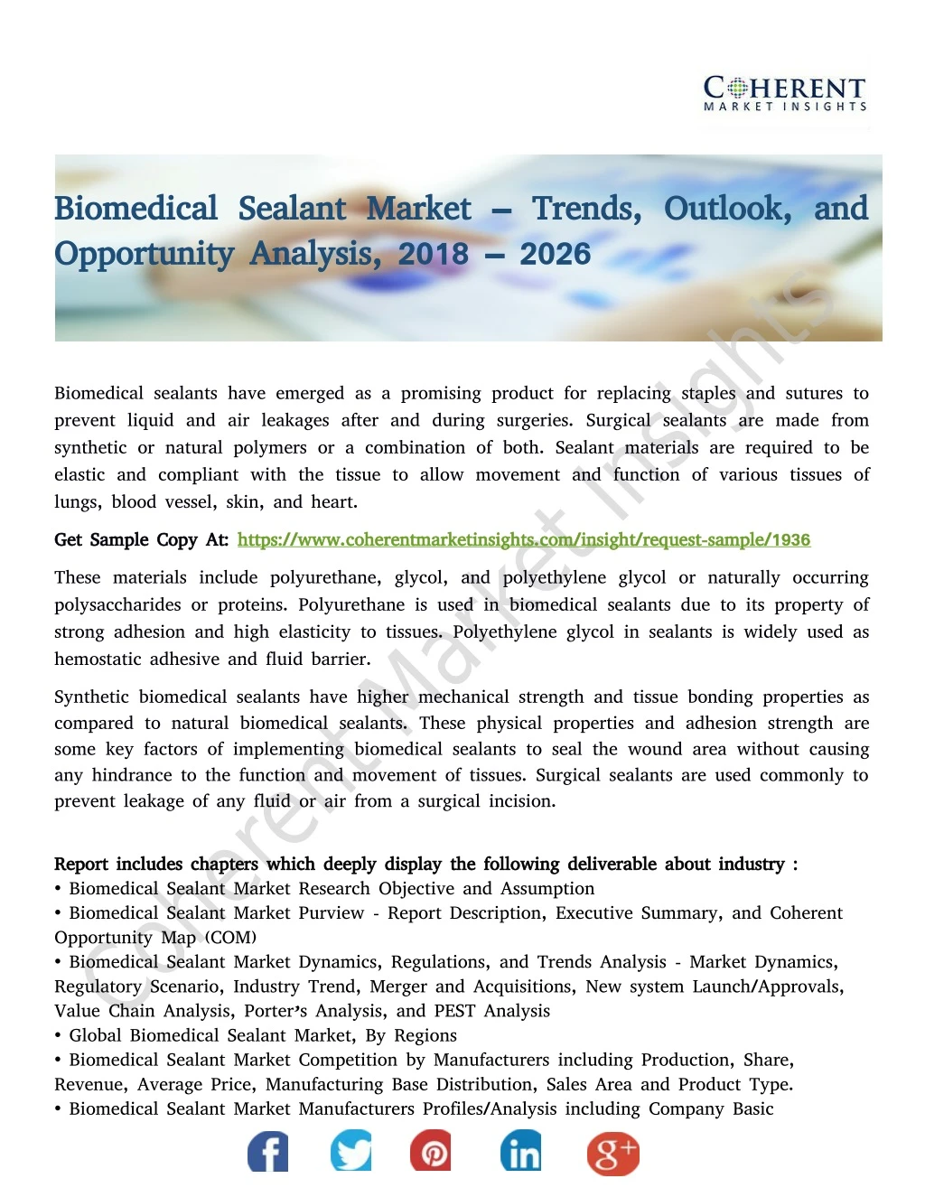 biomedical sealant market trends outlook