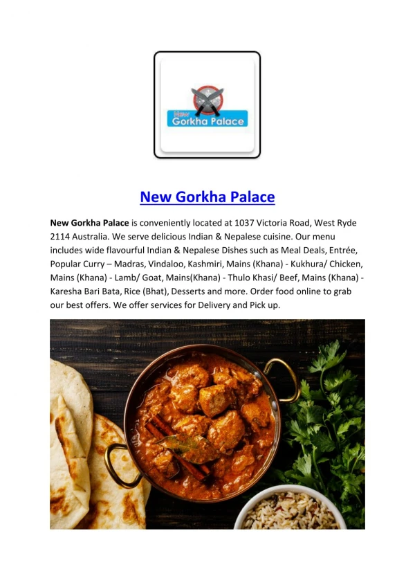 15% Off - New Gorkha Palace-West Ryde