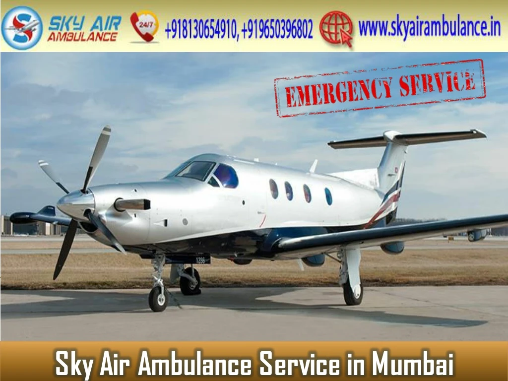 sky air ambulance service in mumbai