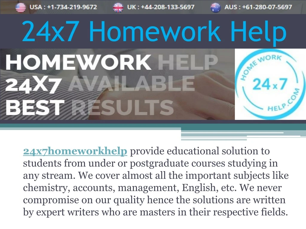 24x7 homework help