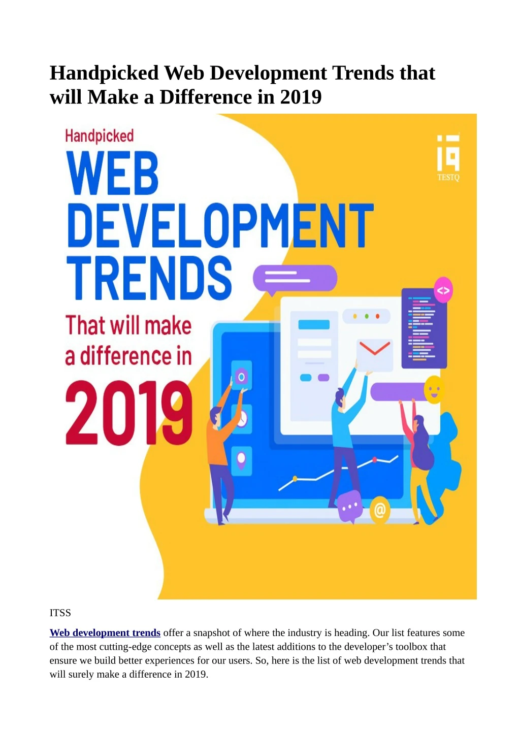 handpicked web development trends that will make