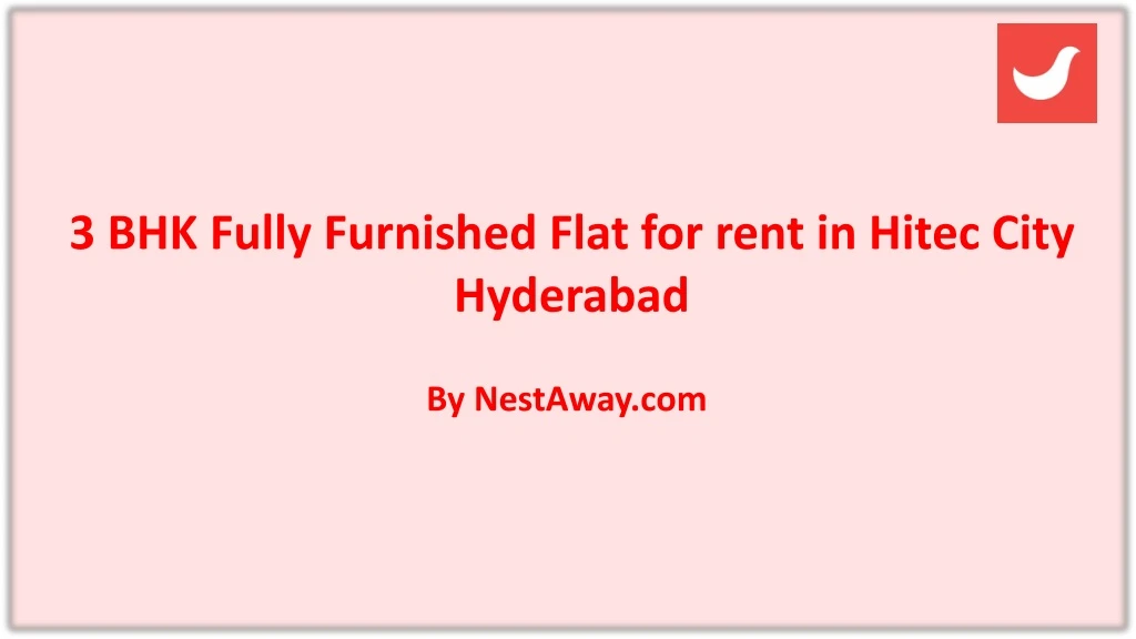 3 bhk fully furnished flat for rent in hitec city