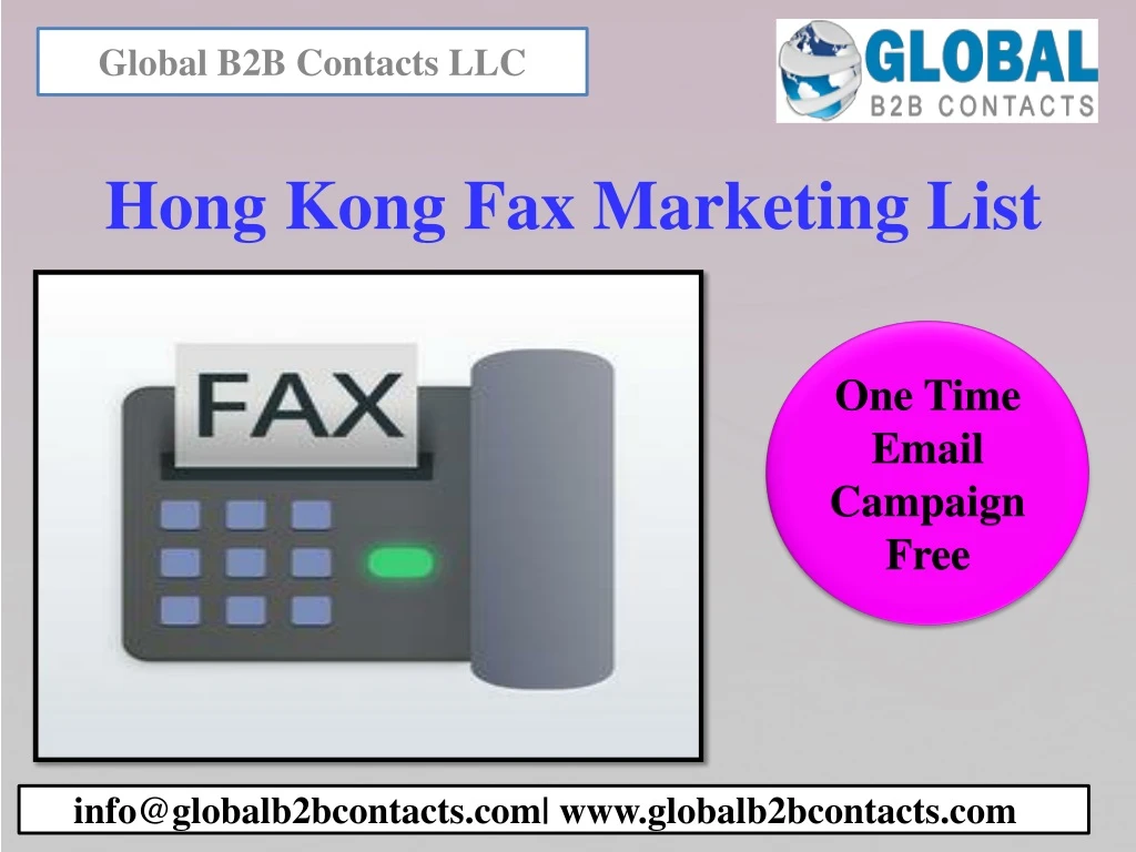 hong kong fax marketing list