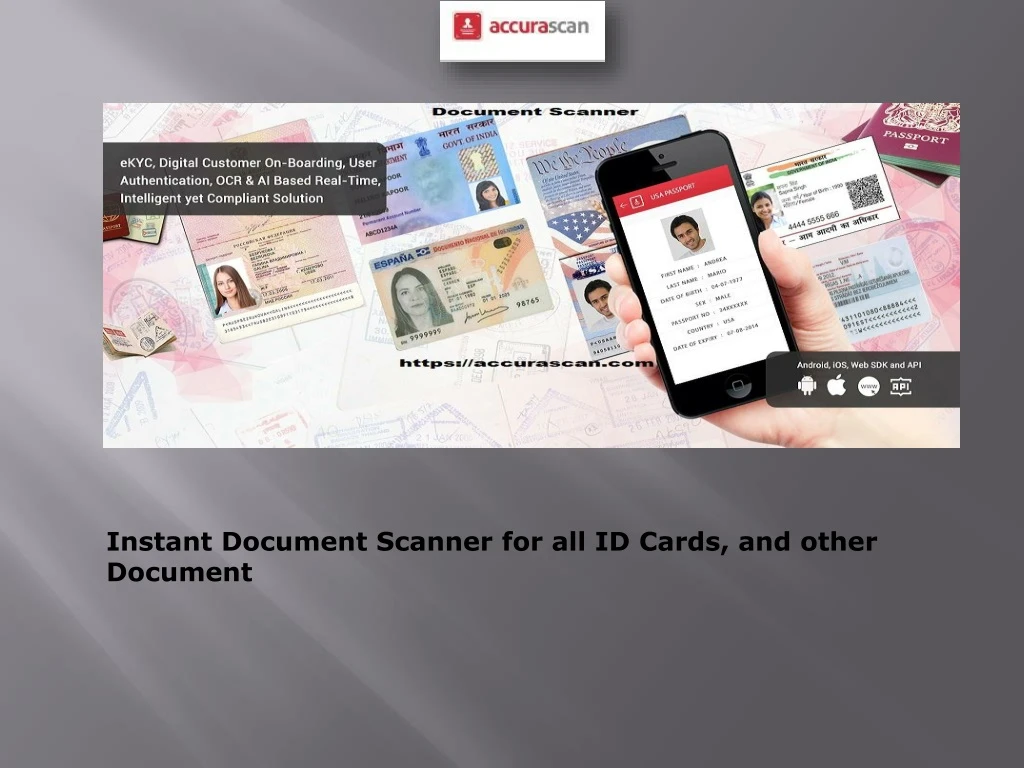 instant document scanner for all id cards
