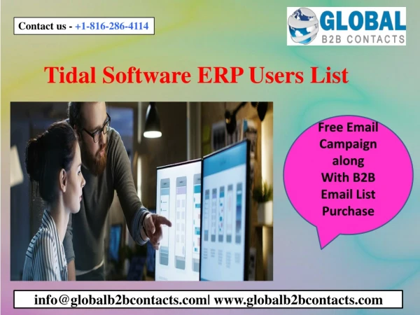 Tidal Software ERP Users List