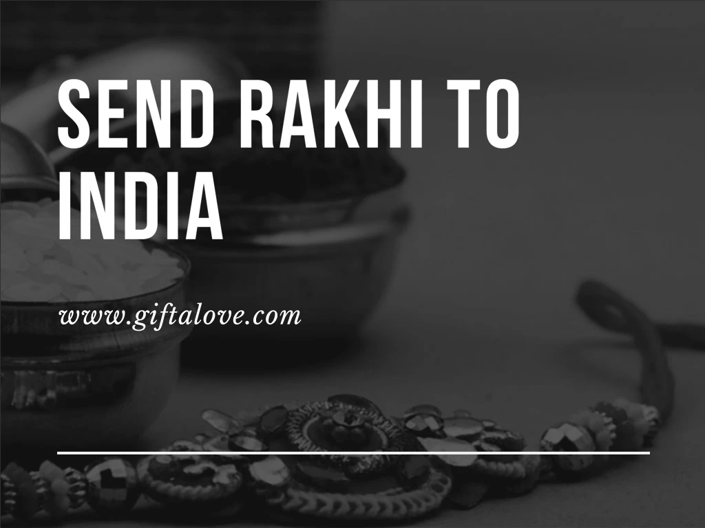 send rakhi to india
