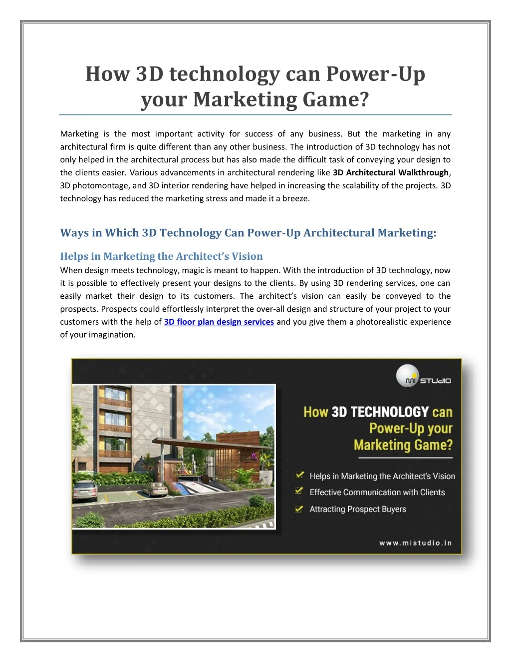 how 3d technology can power up your marketing game
