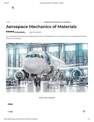 Aerospace Mechanics of Materials - Edukite - slide 1