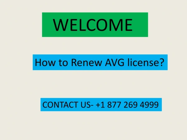 How to Renew AVG license