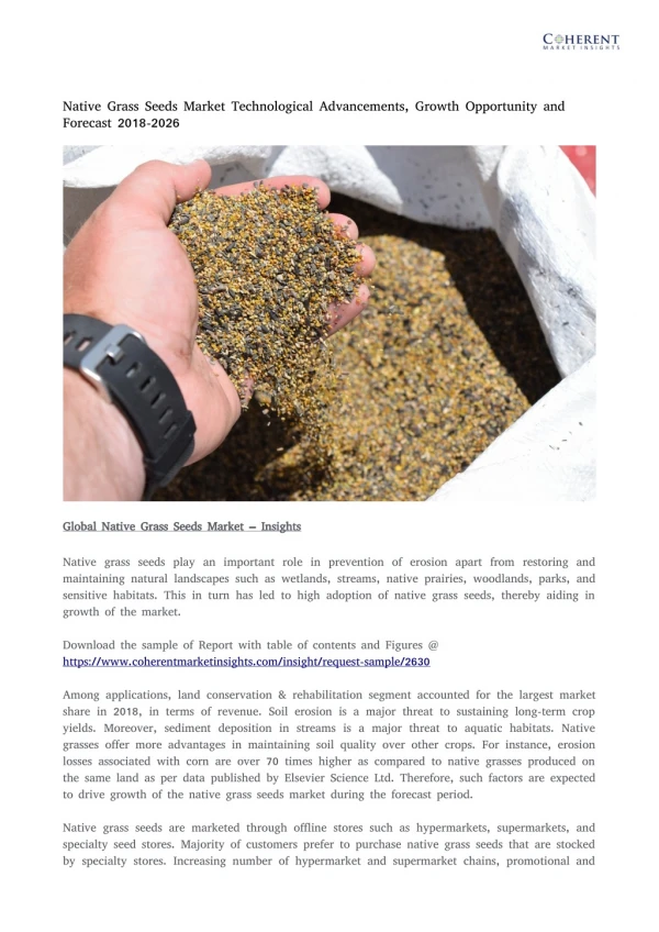 Native Grass Seeds Market