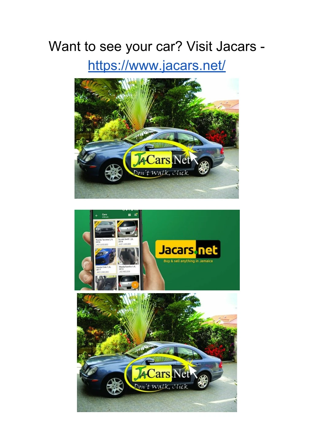 want to see your car visit jacars https