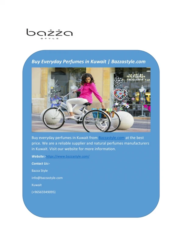 Buy Everyday Perfumes in Kuwait | Bazzastyle.com
