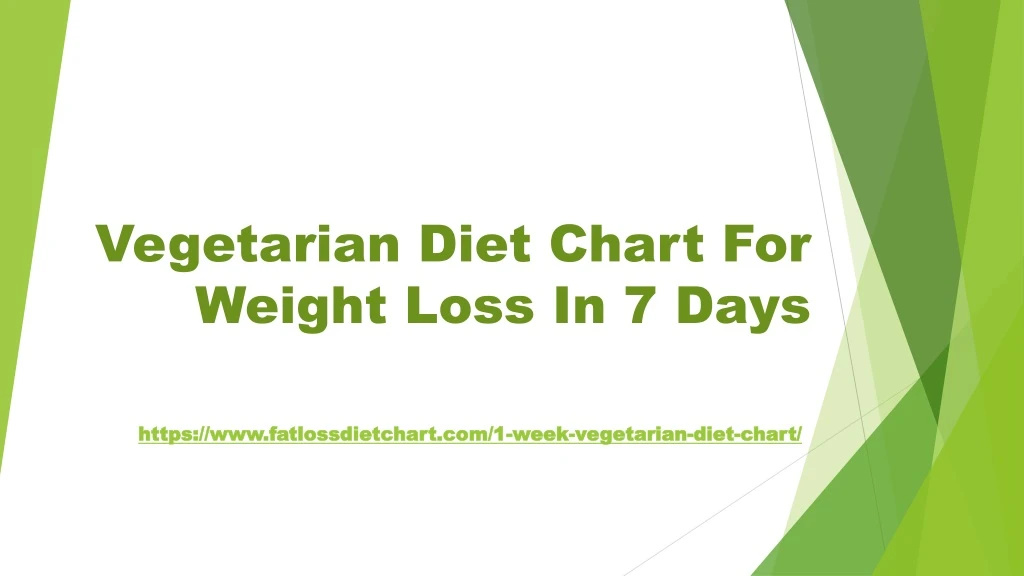 PPT - Best Vegetarian Diet Meal Chart | Fat Loss Diet Chart 2019 ...