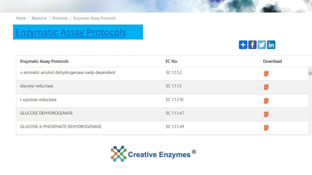 enzymatic assay protocols