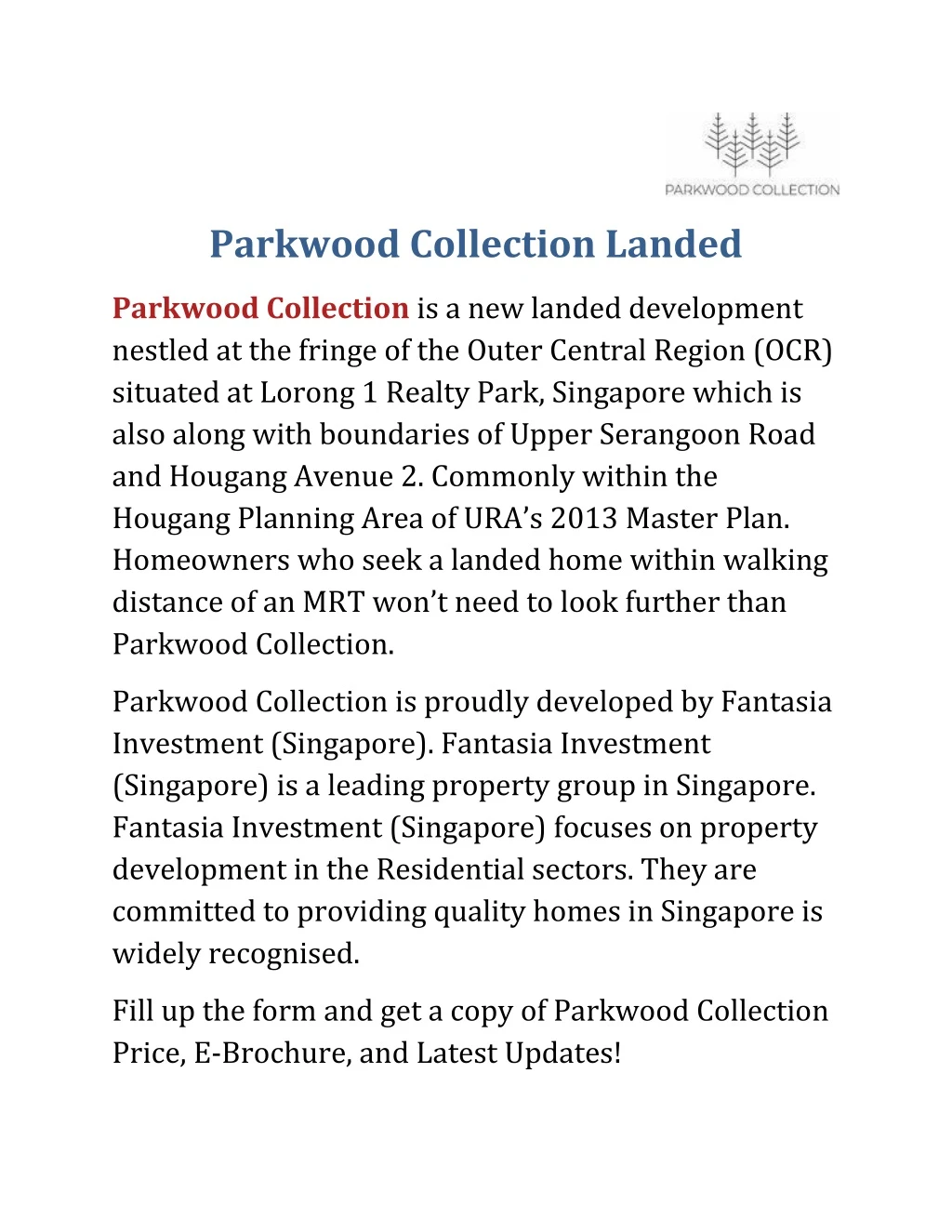 parkwood collection landed parkwood collection