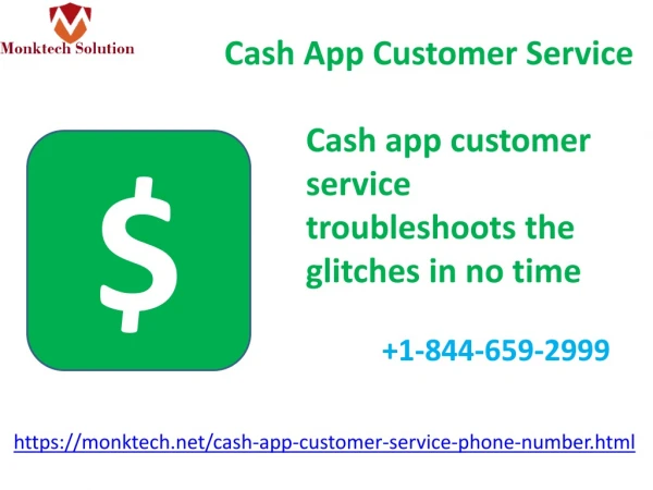 Cash app customer service troubleshoots the glitches in no time 1-844-659-2999