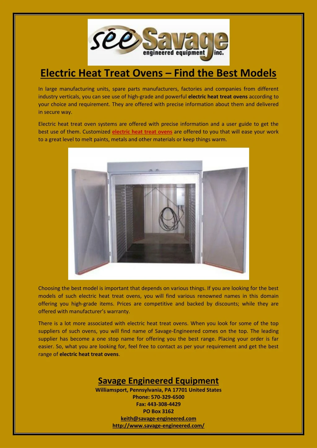 electric heat treat ovens find the best models