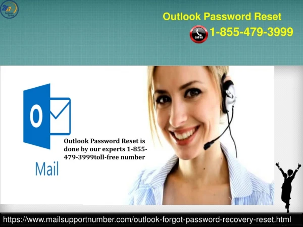 Outlook Password Reset is done by our expert’s 1-855-479-3999 toll-free number