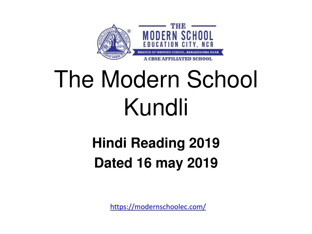 the modern school kundli