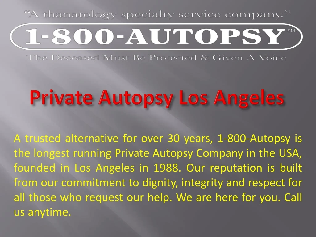 private autopsy los angeles