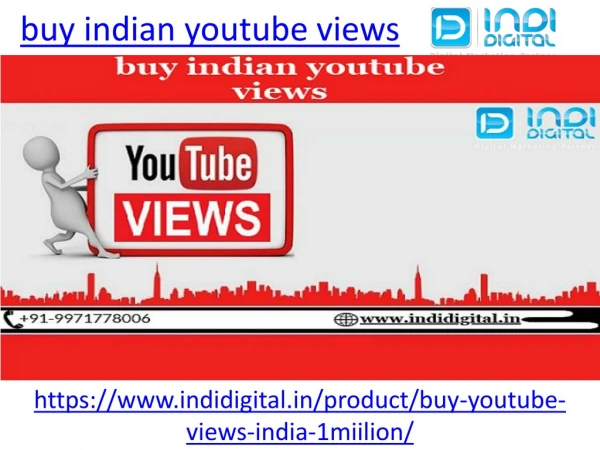 Find the best buy indian youtube views