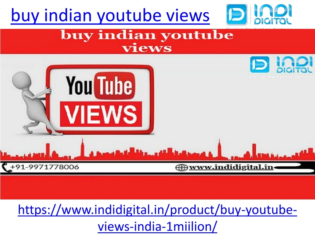 buy indian youtube views