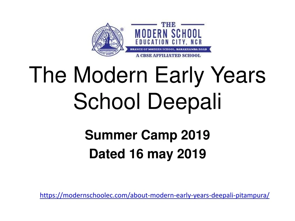 the modern early years school deepali