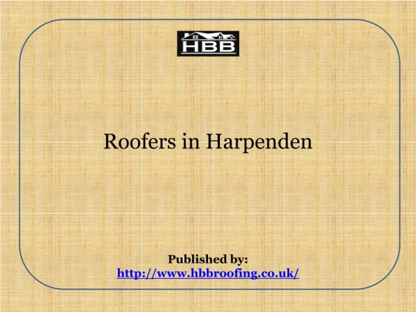 Roofers in Harpenden