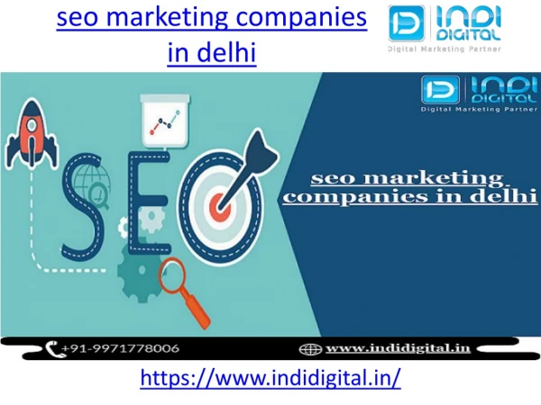 Find the best seo marketing companies in delhi