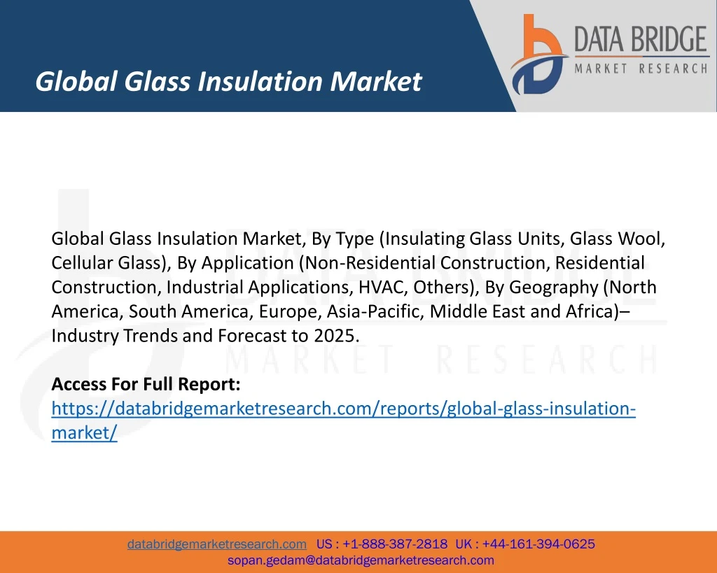 global glass insulation market