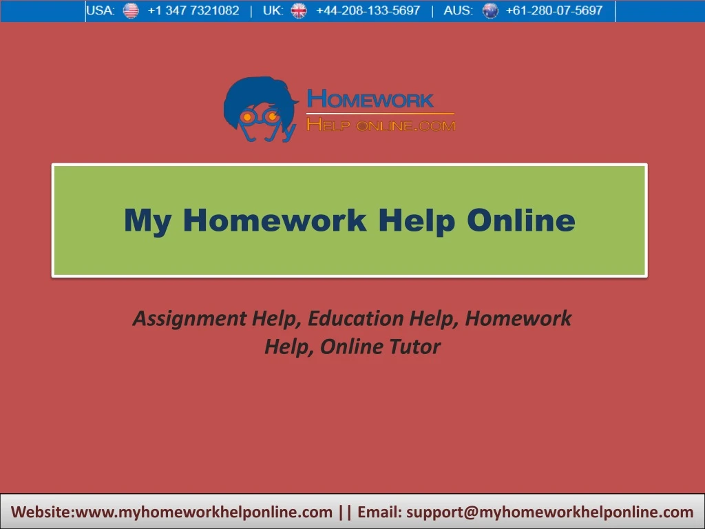 my homework help online