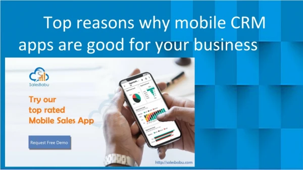 Top reasons why mobile CRM apps are good for your business