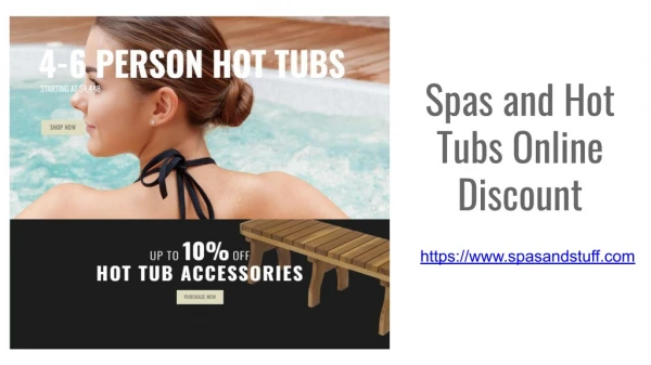 Spas and Hot Tubs Online Discount